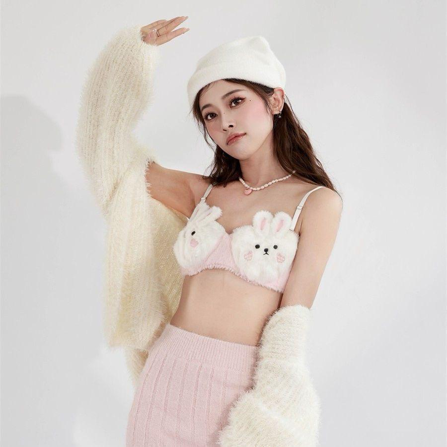 Furry bra
