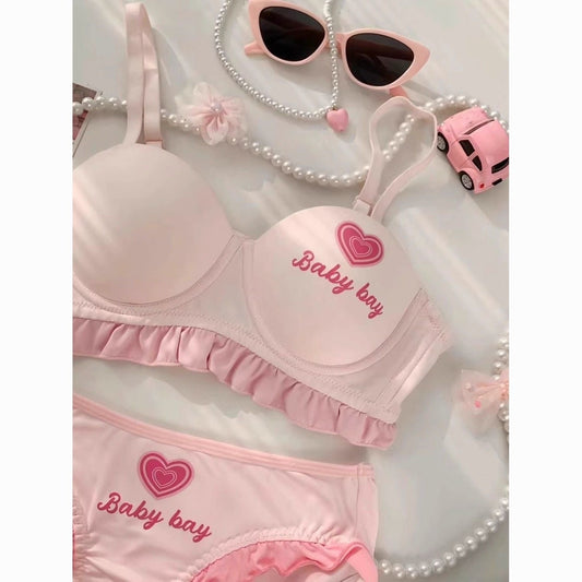 Cute Baby Bay Print Lingerie Set