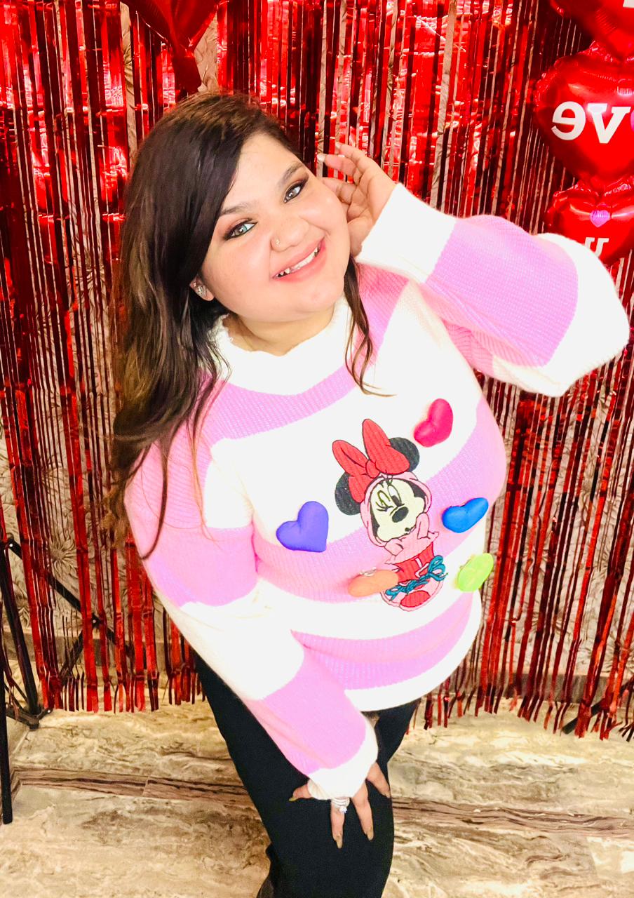 Original Picture of Minnie Cartoon Pullover