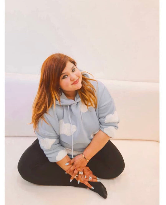 Original Picture of Cloud Print Hoodie