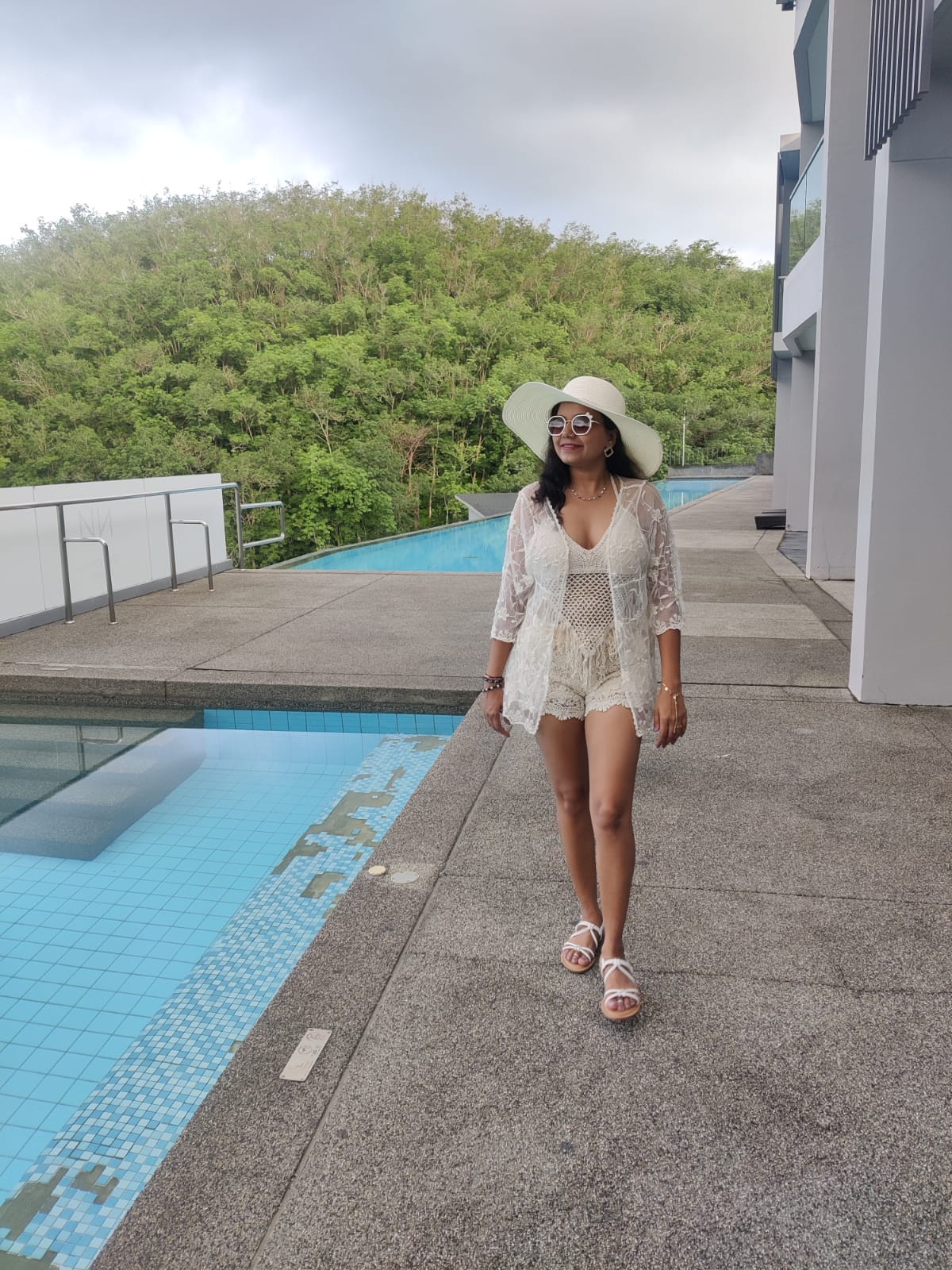 Original Pictures of Our Molly Crochet Three Piece Set