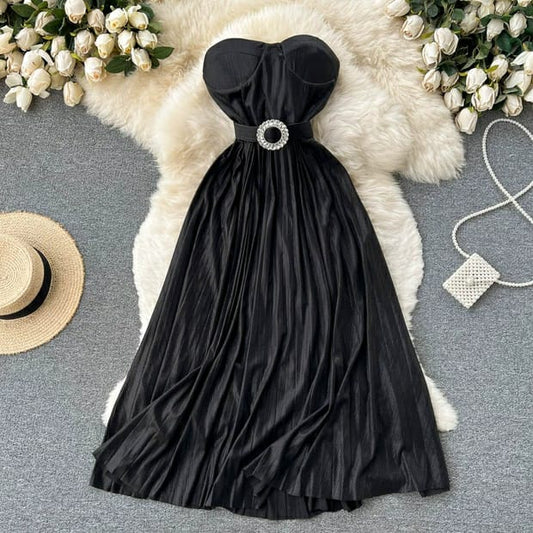 Helga Metallic Tube Dress