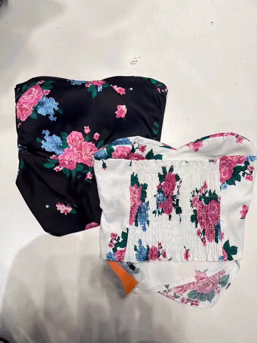 Petra Rose Print Tube Top