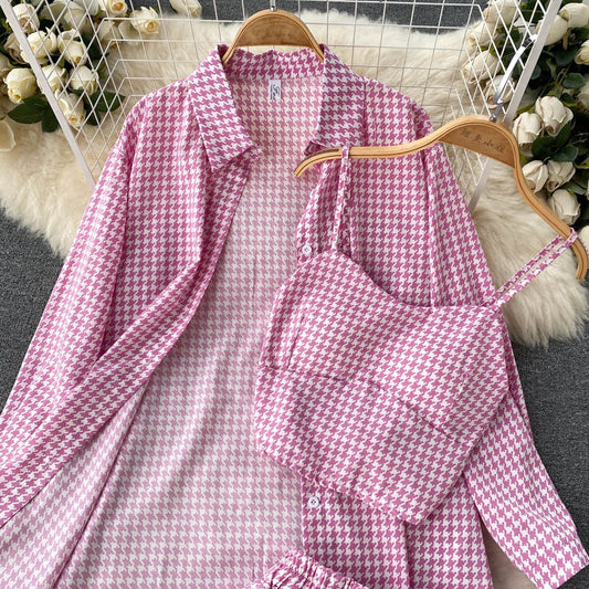 Lina Plaid Set
