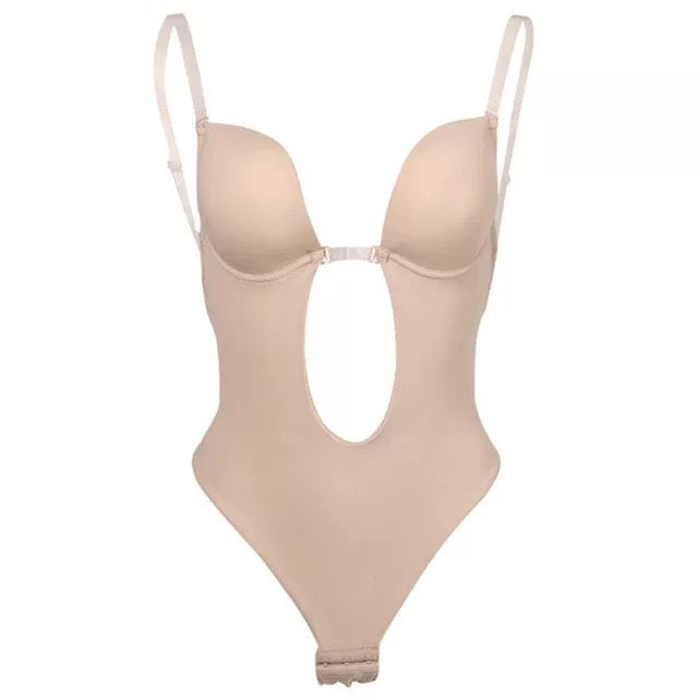 Beige Bodysuit Bra