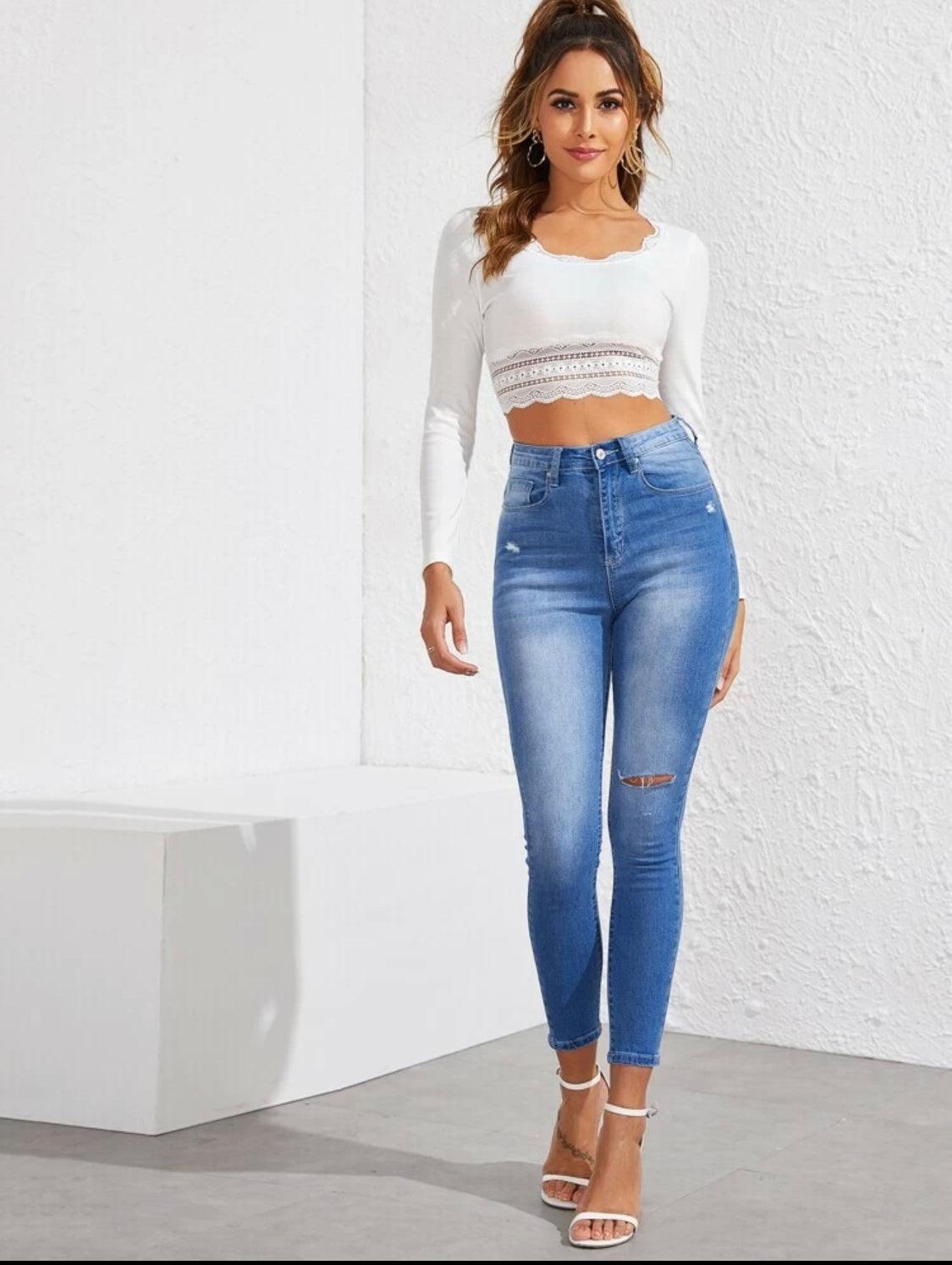 Lucy Rib Knit Crop Top