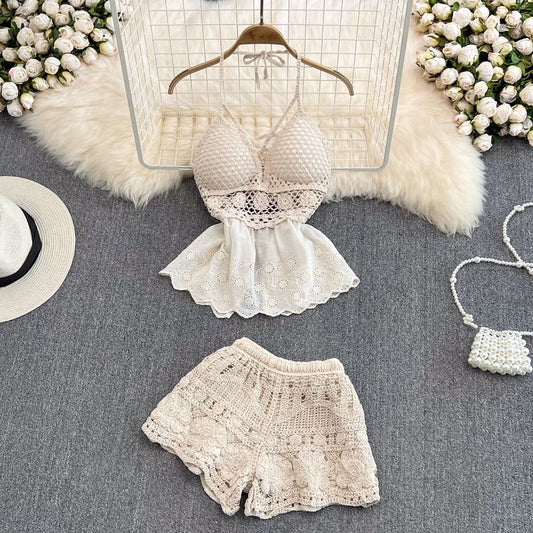 Madonna Crochet Two Piece Set