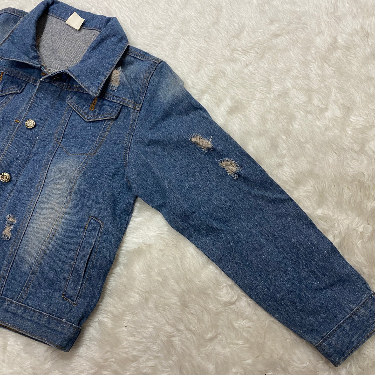 Vintage Ripped Denim Jacket