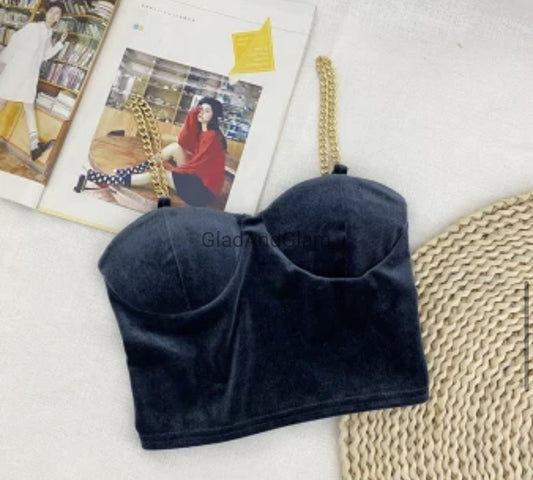 Luna Velvet Cami Bustier Top