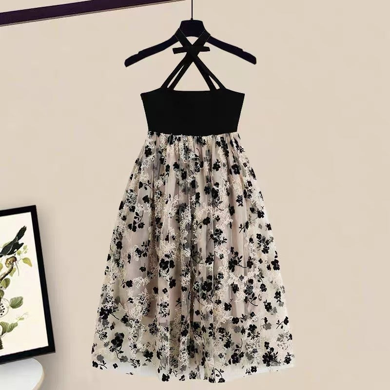 Criss Cross Gauze Dress