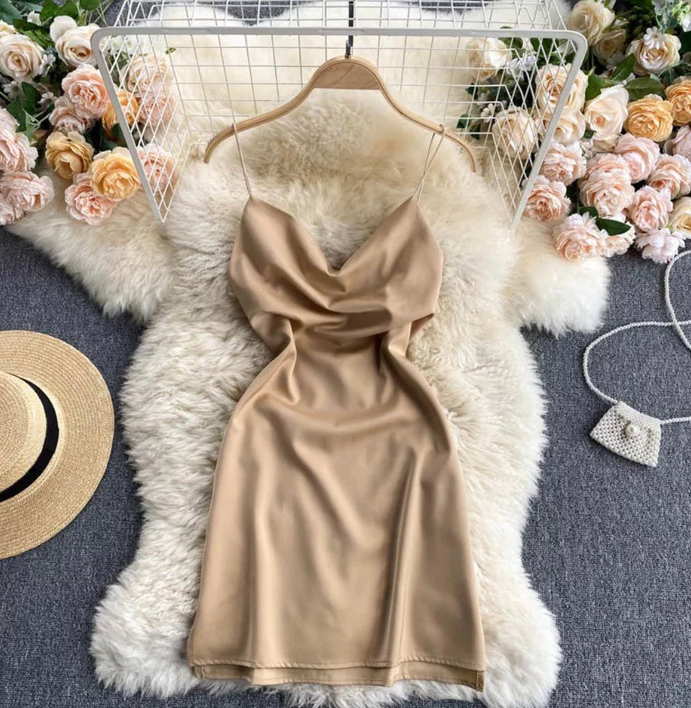 Emily Satin Mini Dress