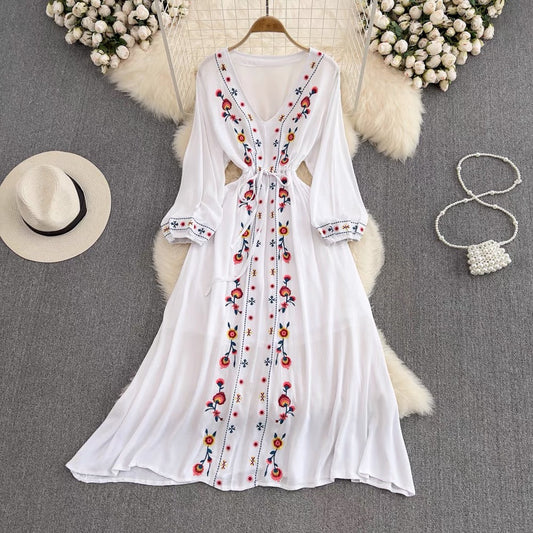 Aria Long Vintage Dress