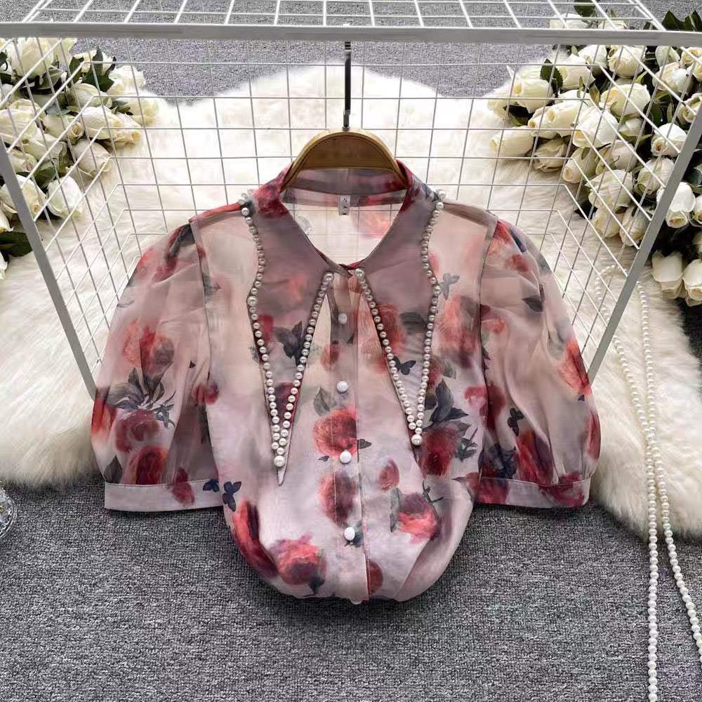 Inaya Pearl Floral Shirt