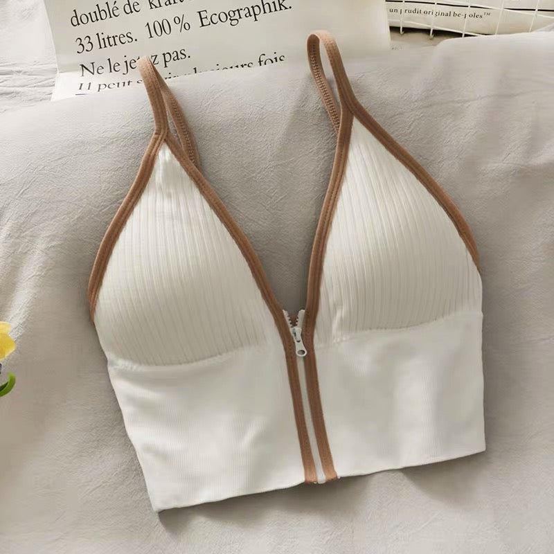 Rebecca Zipper Crop Top