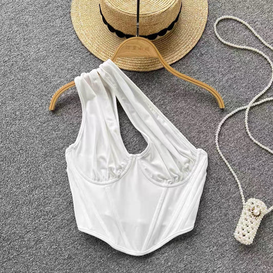 One Shoulder Corset Top