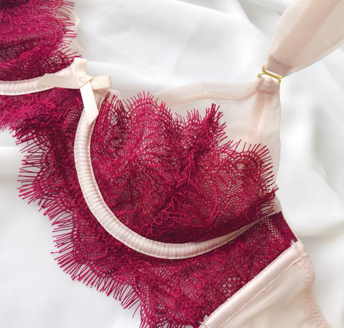 Red Cute Lingerie Set