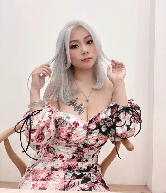 Scarlett Printed Duo Tone Dress