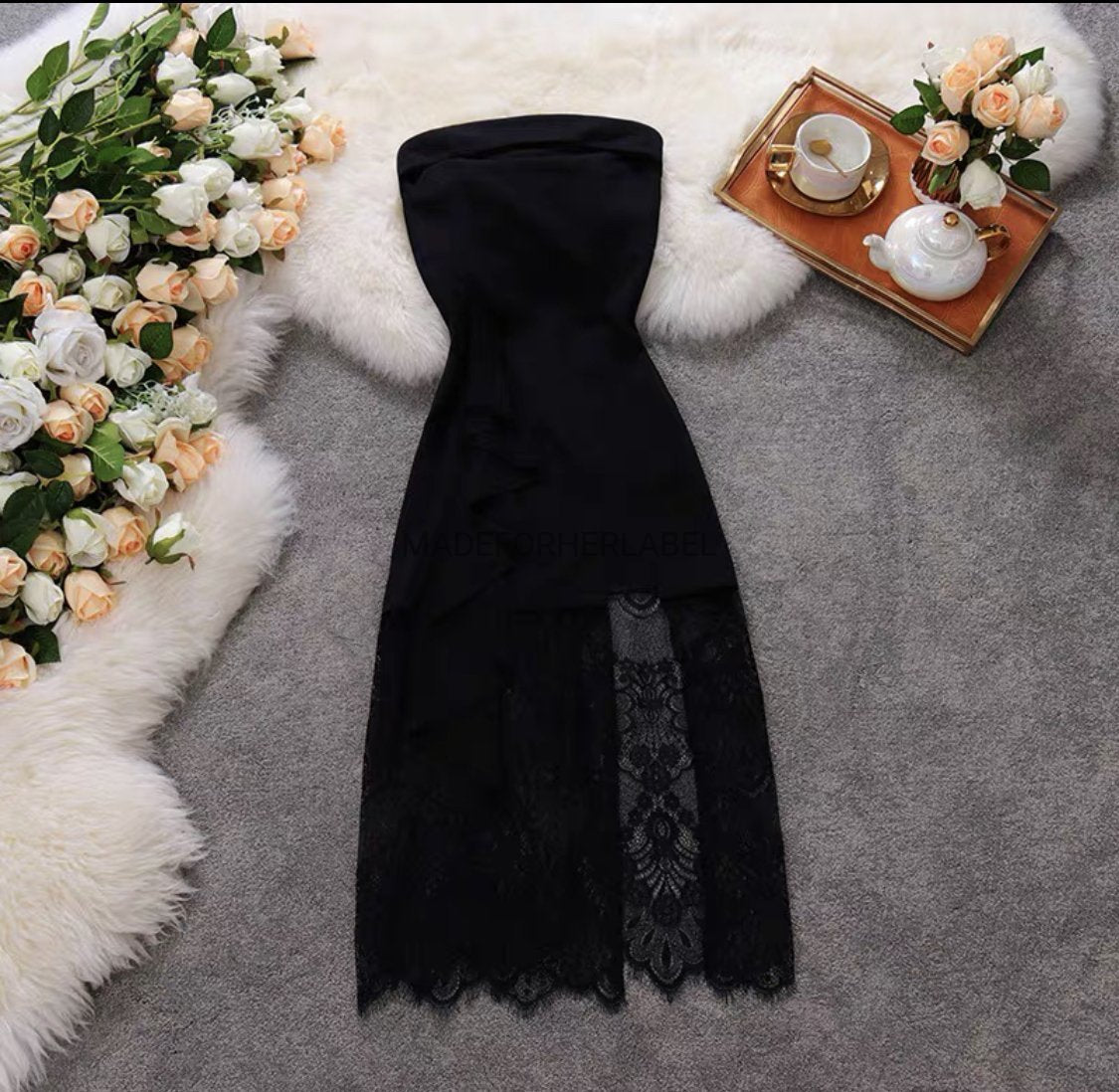 Morgan Tube Lace Dress GLAD AND GLAM Morgan Tube Lace Dress GLAD AND GLAM