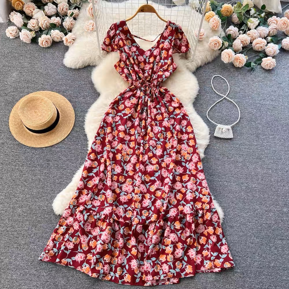 Charlie V Neck Floral Dress