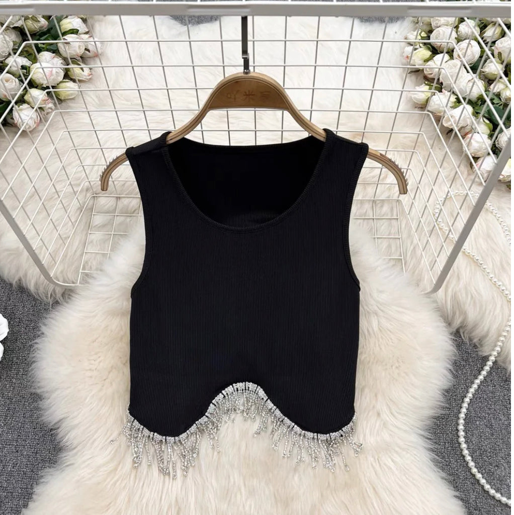 Zoe Tassel Crop Top