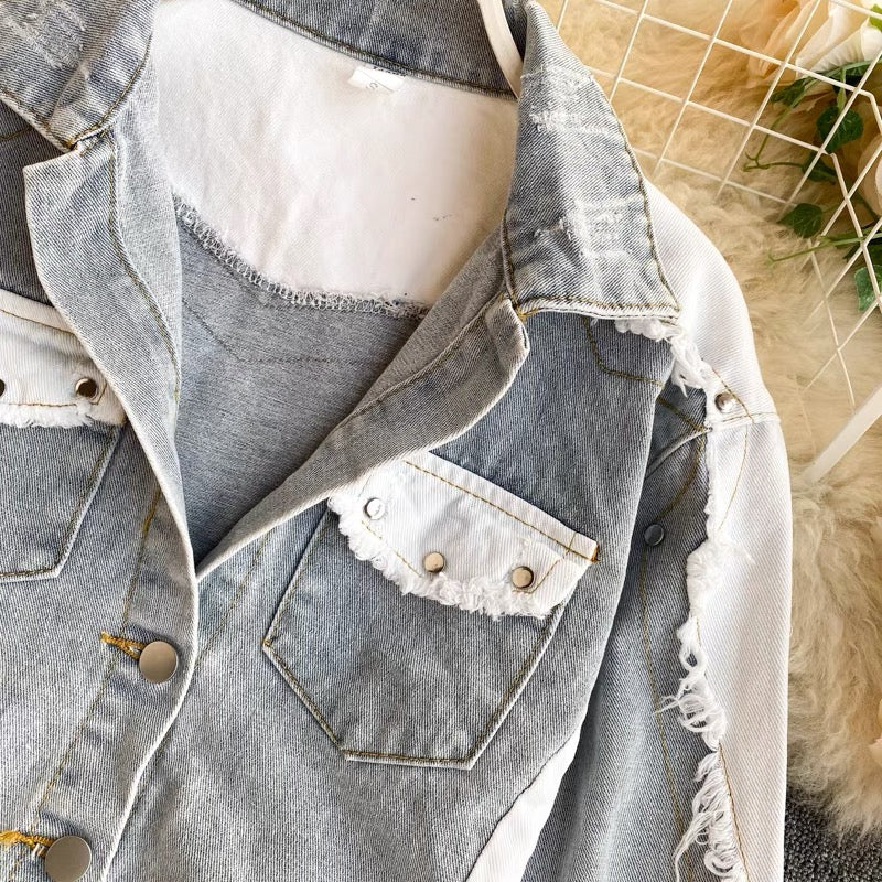 Duo Tone Denim Jacket
