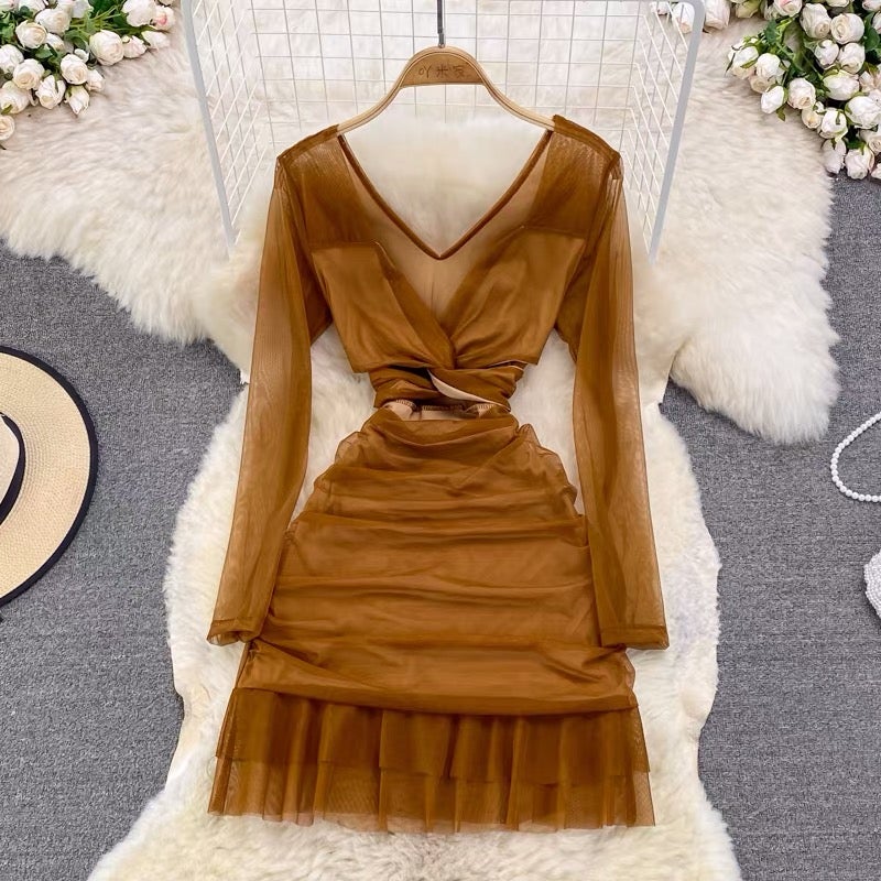 Emile V Neck Bodycon Dress