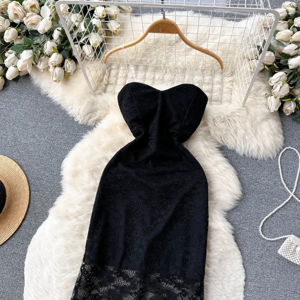 Black padded Dress