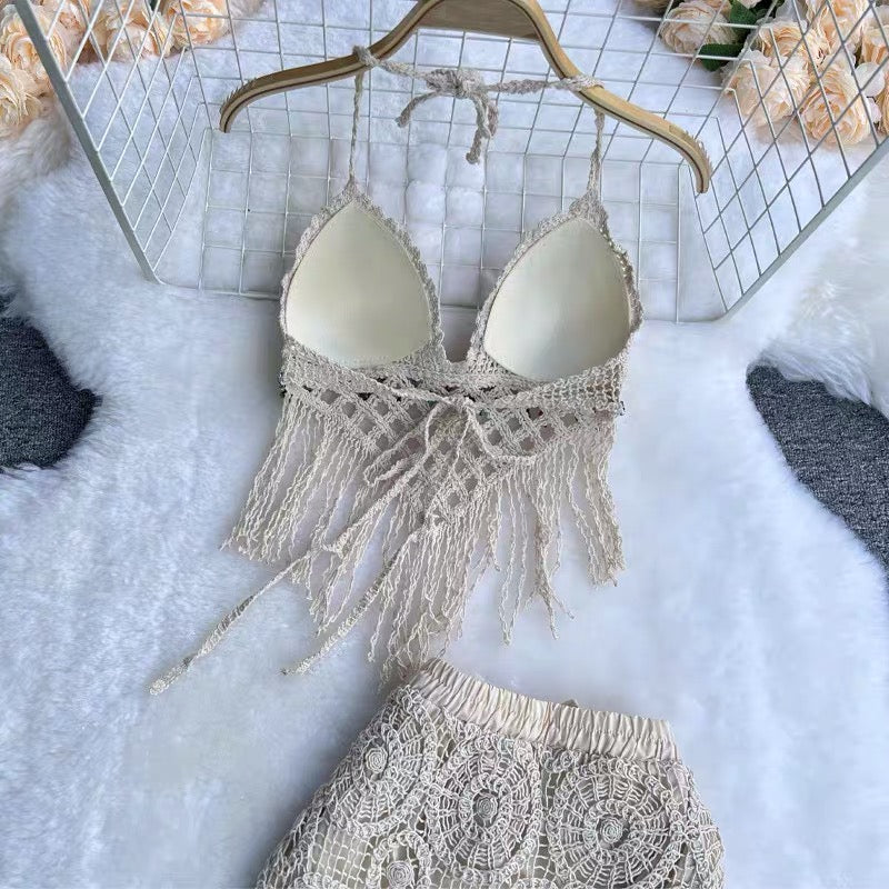 Valeria Beaded Crochet Co-Ord Set
