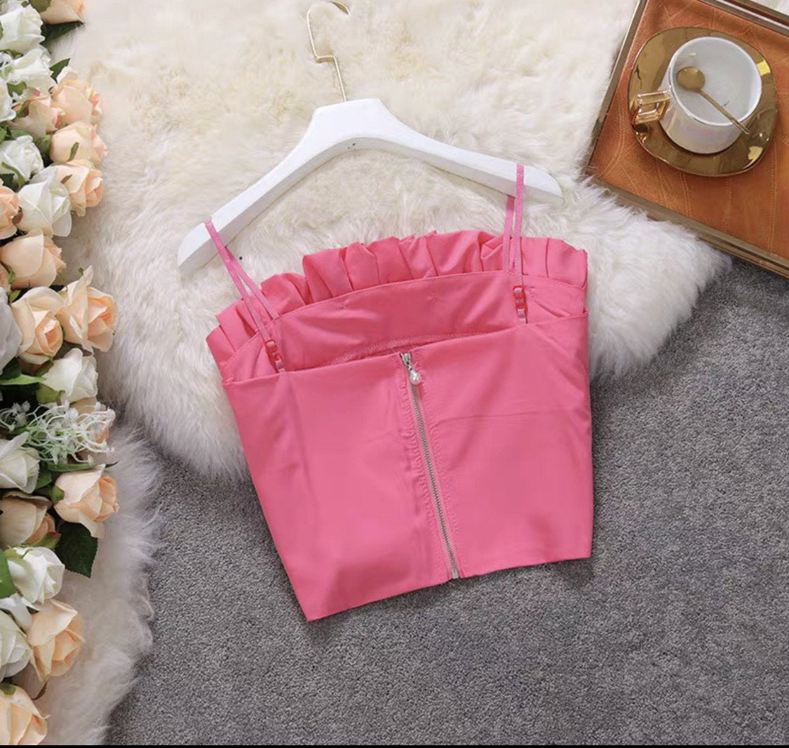 gladandglam Pleated Top