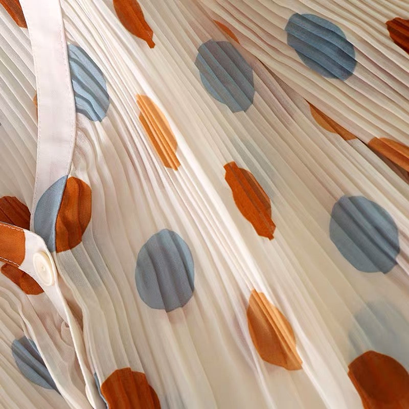 Andrea Polka Chiffon Shirt