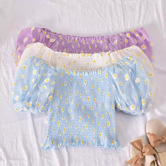 Emily Floral Puff Sleeve Top