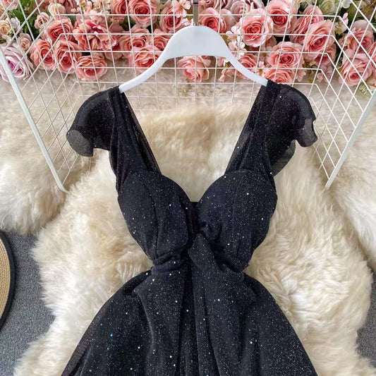 Shimmery Skater Dress