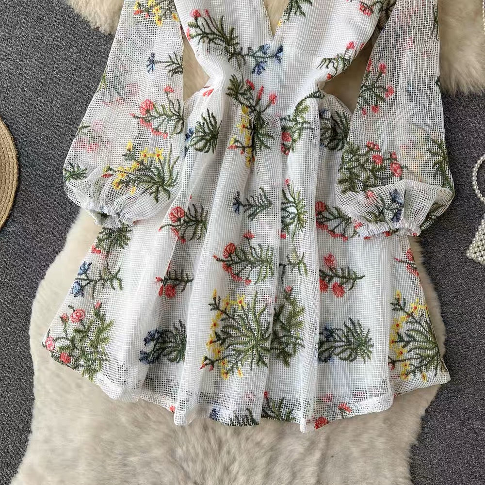 Luna Luxury Embroidered Dress