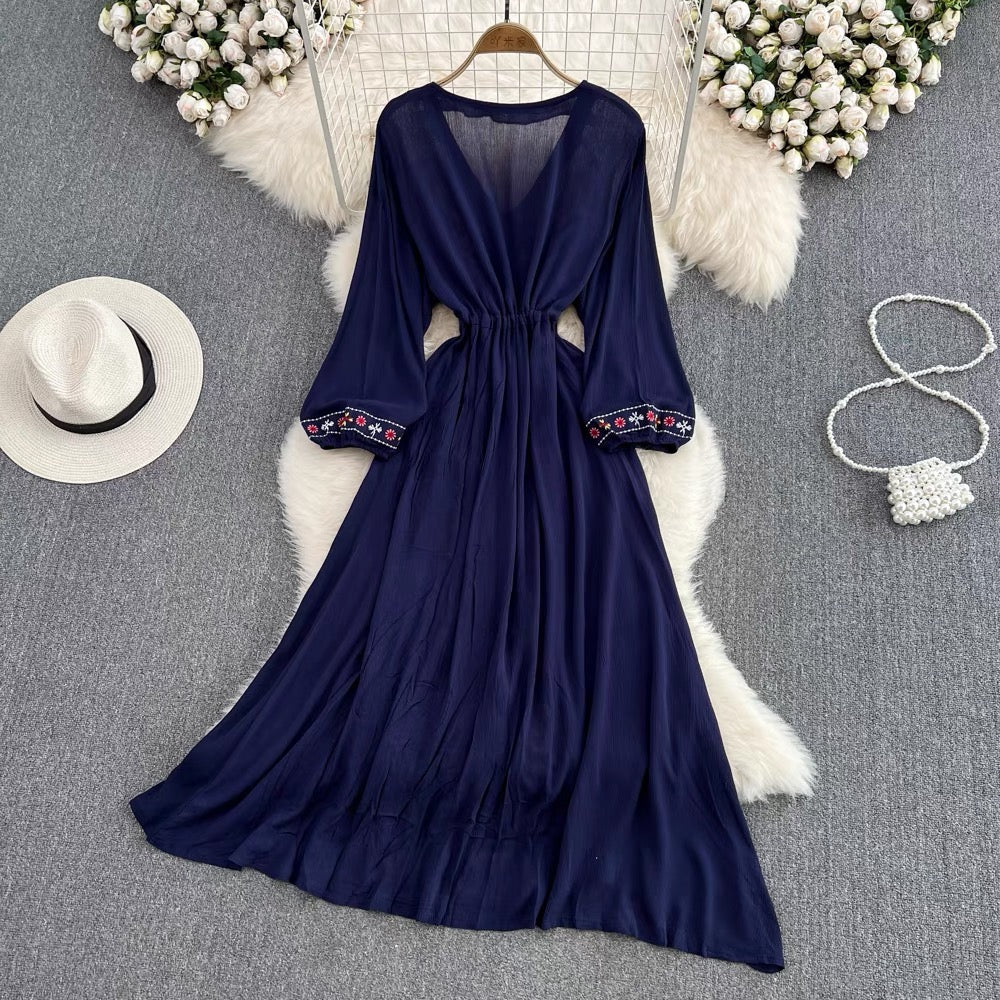 Aria Long Vintage Dress