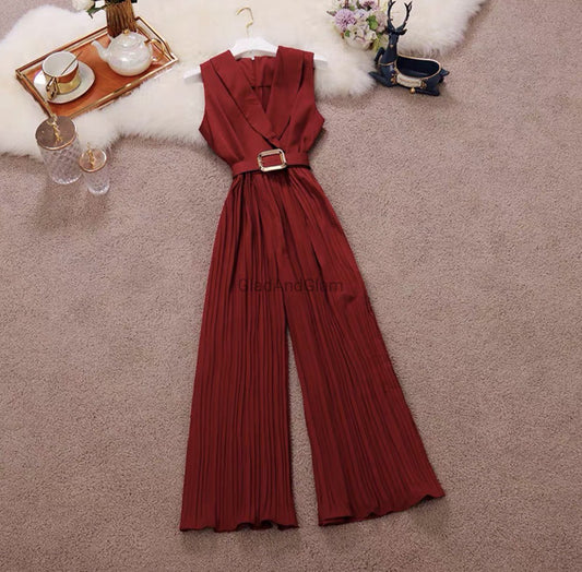 Becca Pleated Jumpsuit