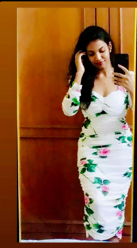 Kylie Rose Ruched Bodycon Dress