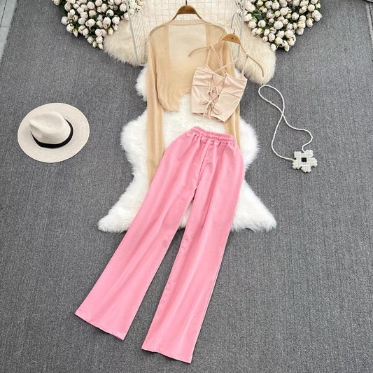 Jemma Three Piece Set With Shrug