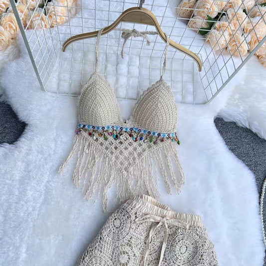 Valeria Crochet Set with Skirt