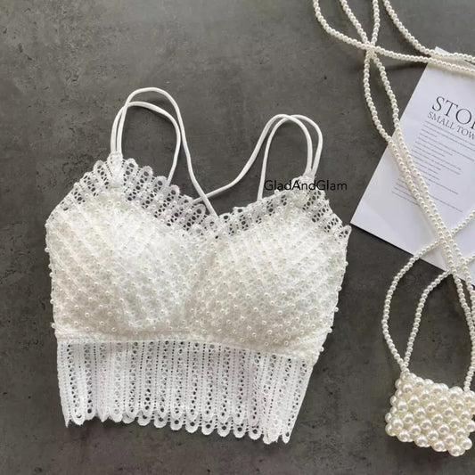 White Pearl Cami Top