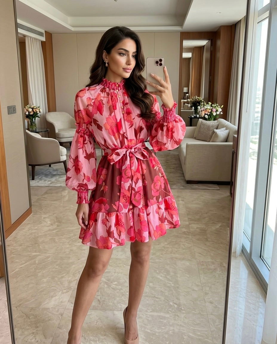 Kylie Floral Printed Dress