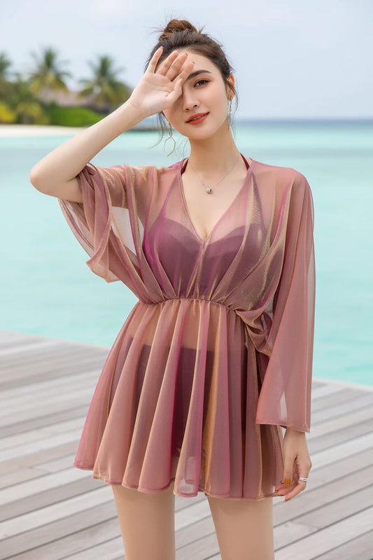 Original Pictures of Viola Three Piece Swimsuit
