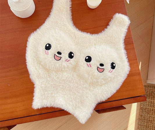 White panda vest