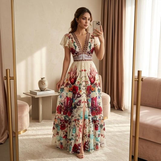 Mary Floral Maxi Dress