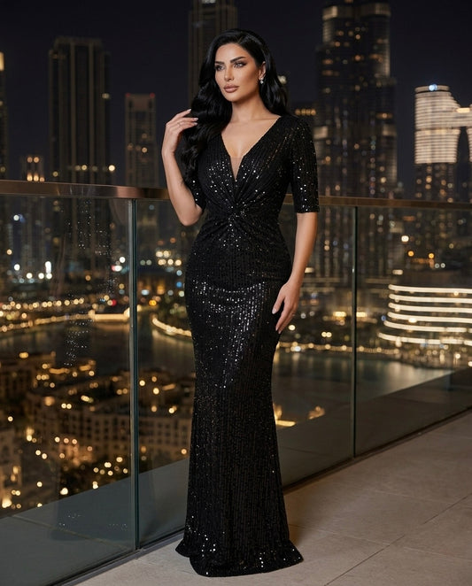 Ana Luxe Sequin Dress