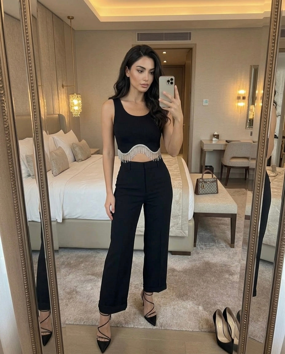 Zoe Tassel Crop Top