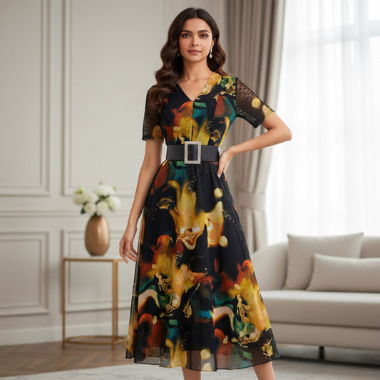 Layla Floral Belted Dress