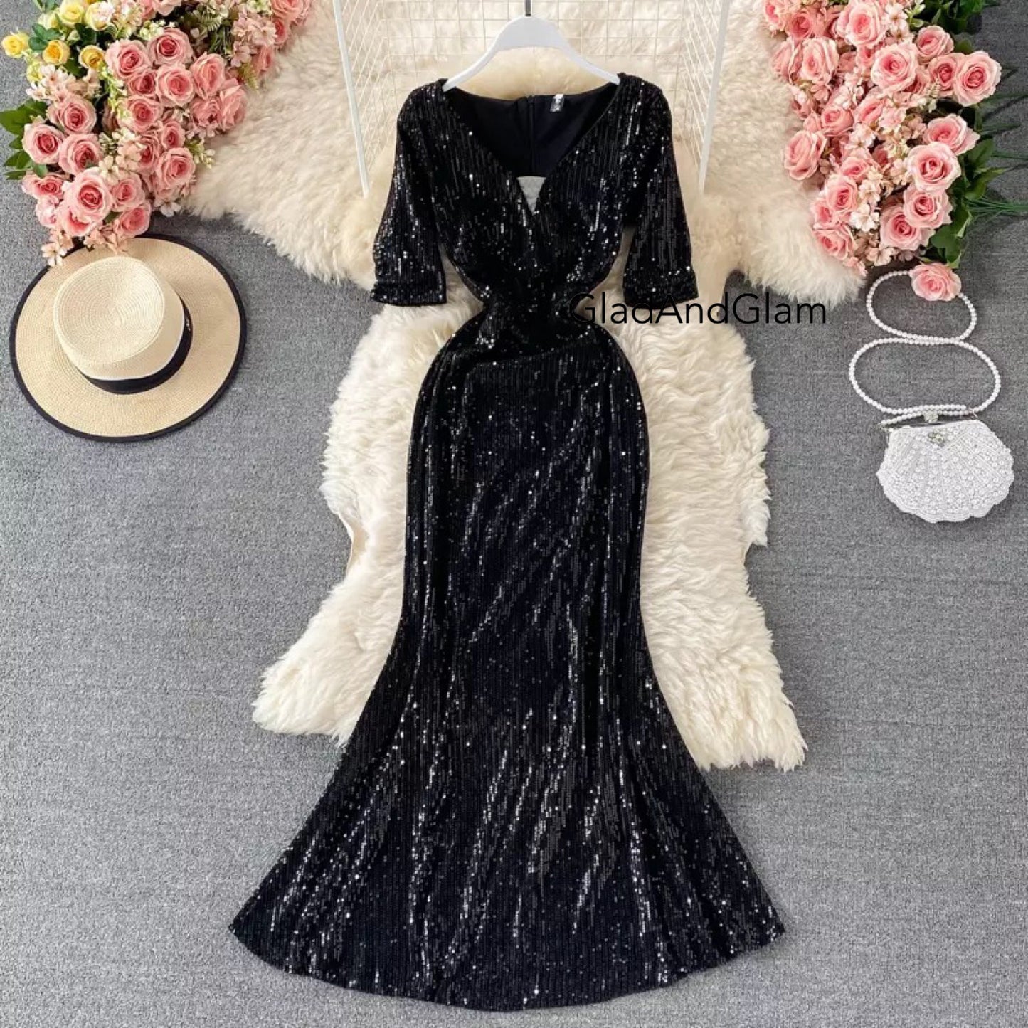 Ana Luxe Sequin Dress