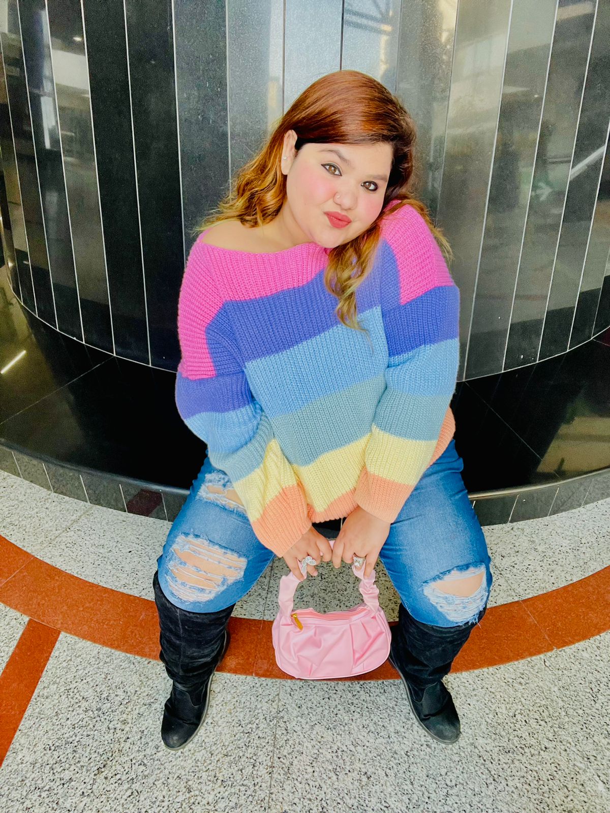 Original Picture of Maria Rainbow Pullover