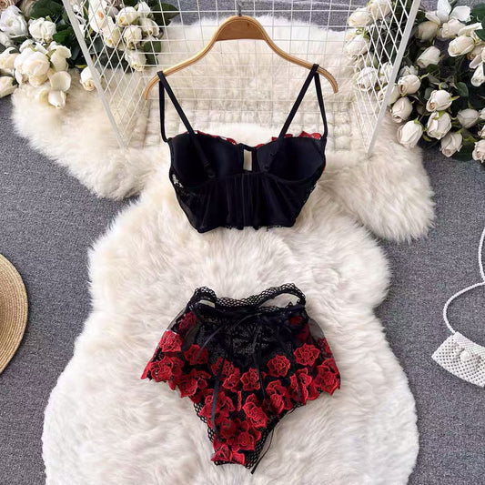 Rose Hot Lingerie Set