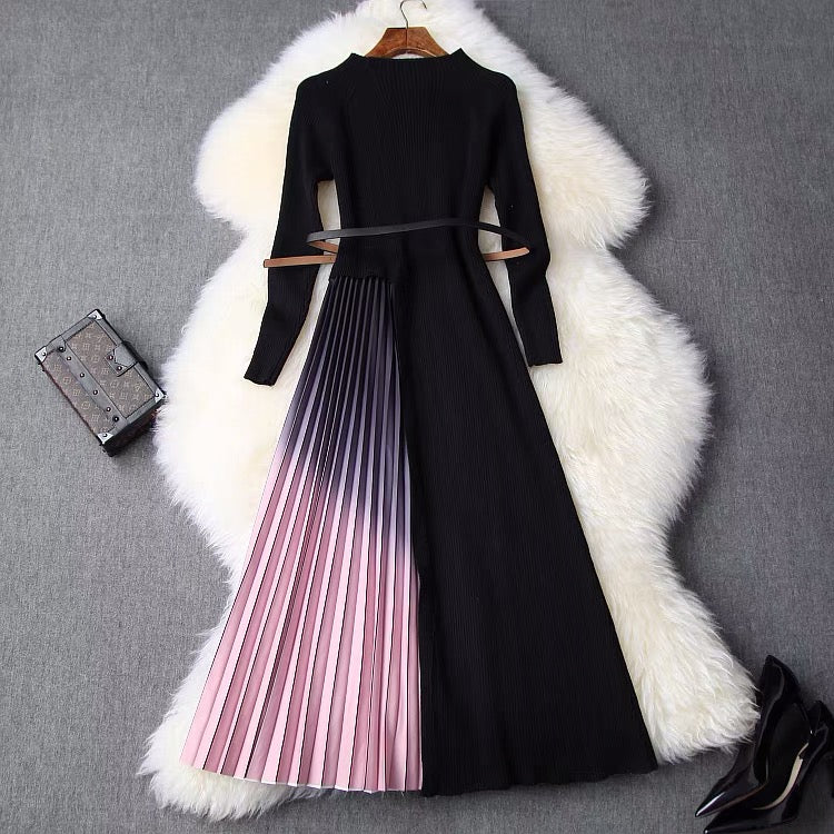 pleated dress